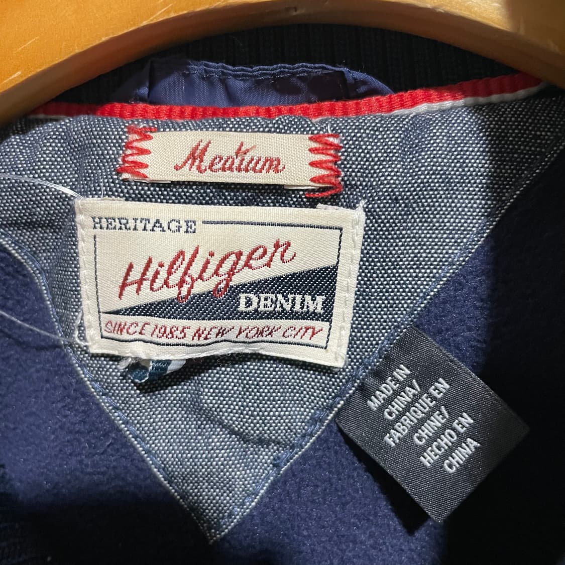 타미힐피거 네이비 퀼팅 패딩 점퍼 상품이미지4