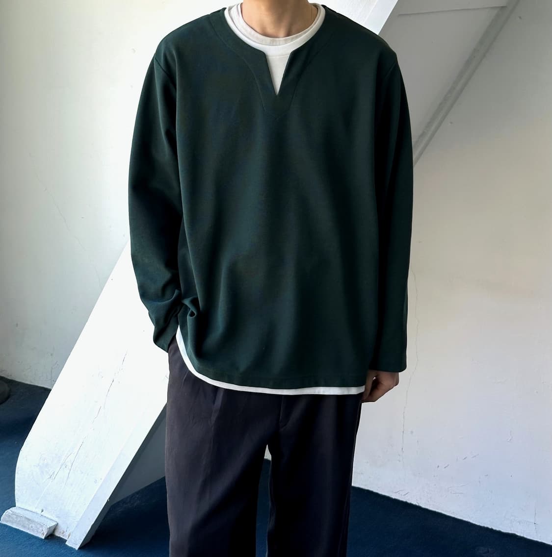 Design stripe L/S top 상품이미지7