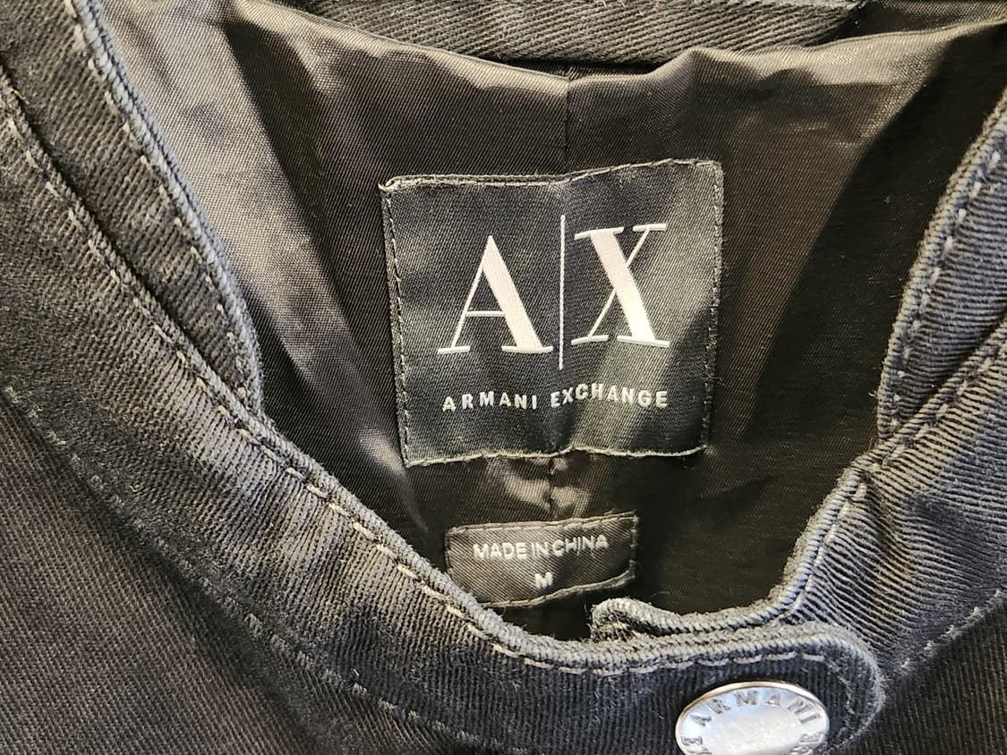 아르마니익스체인지 블랙 바이커자켓 상품이미지2