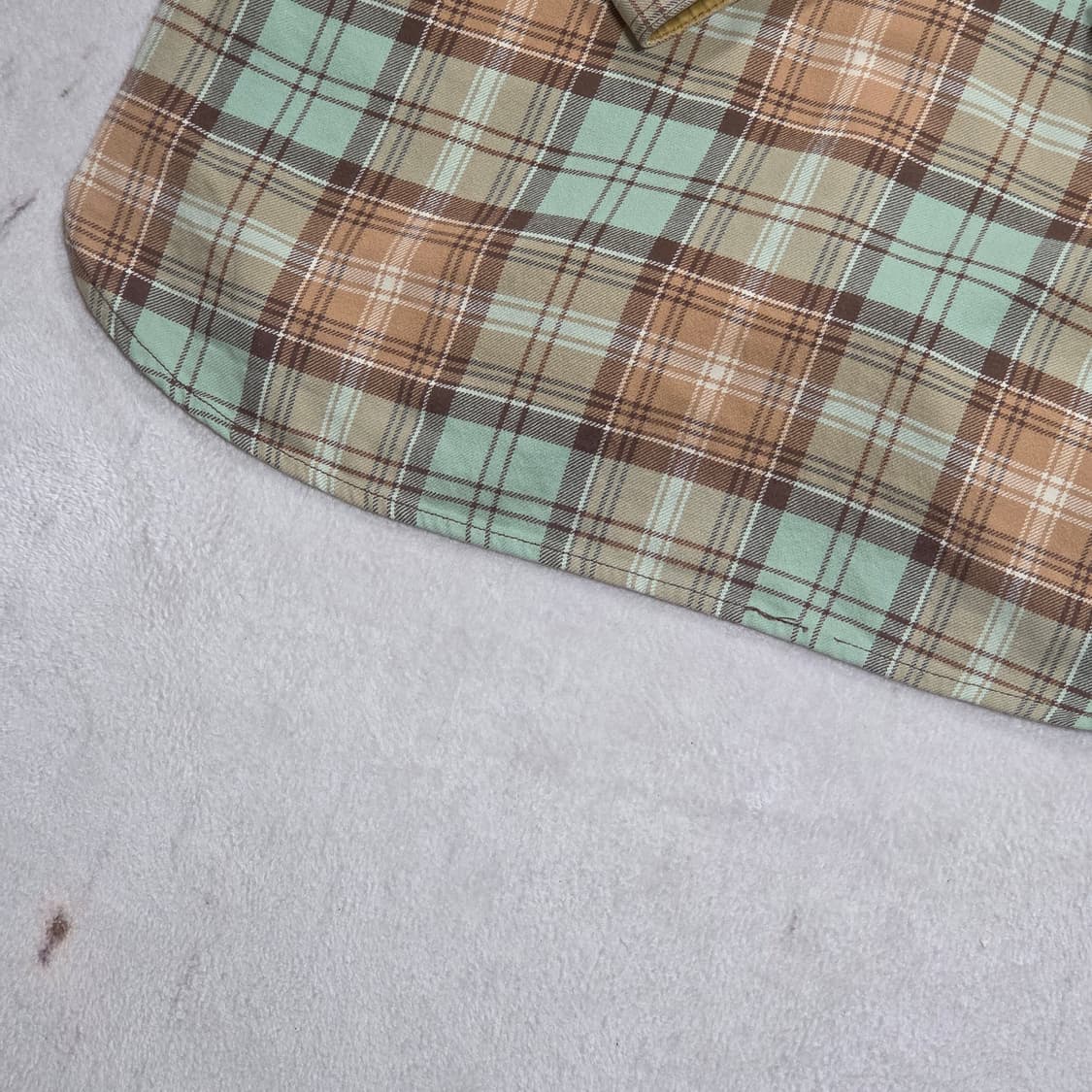 티니위니 오렌지 브라운 타탄체크 셔츠 상품이미지6