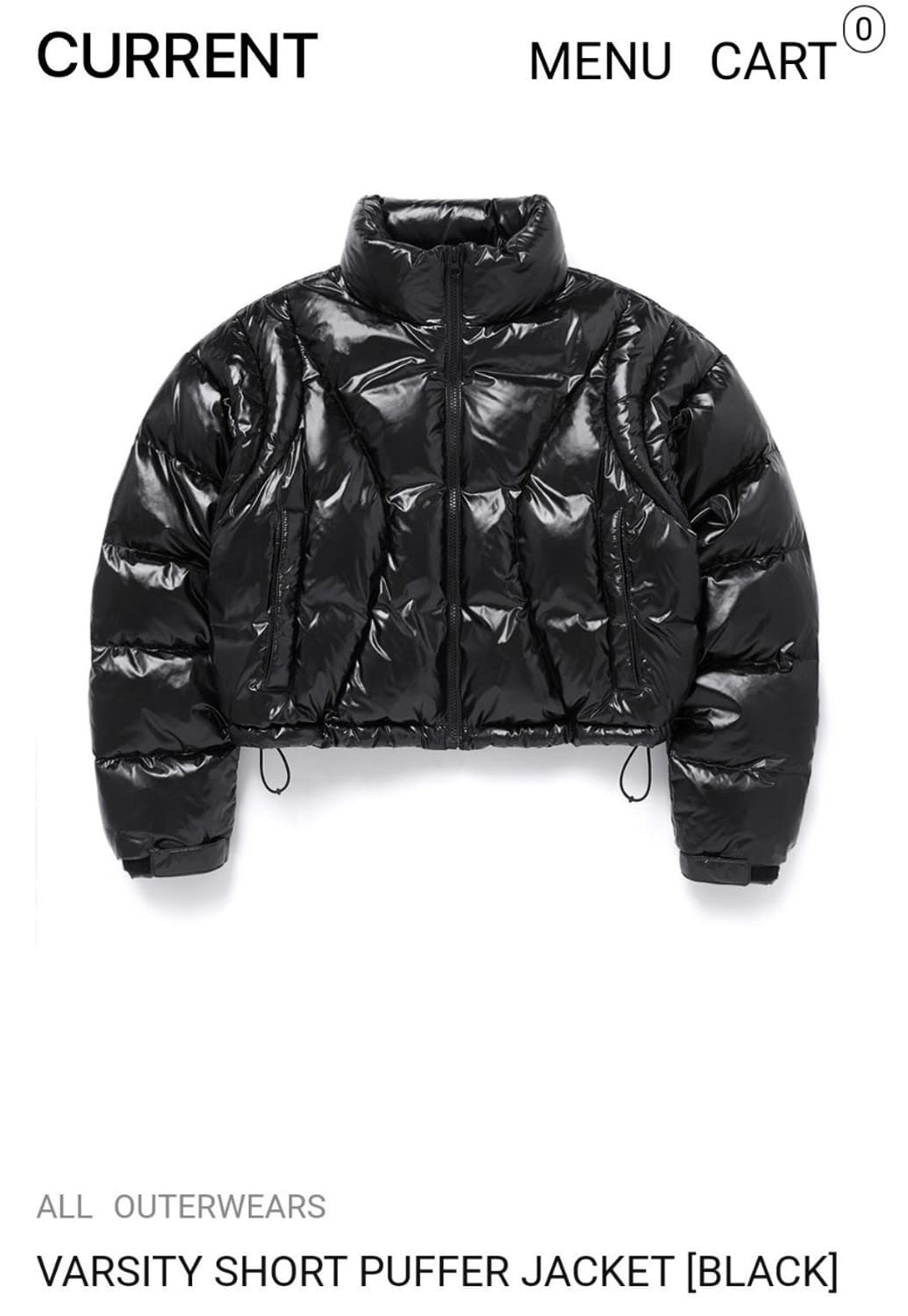 Current 커렌트 크롭 숏패딩 상품이미지1