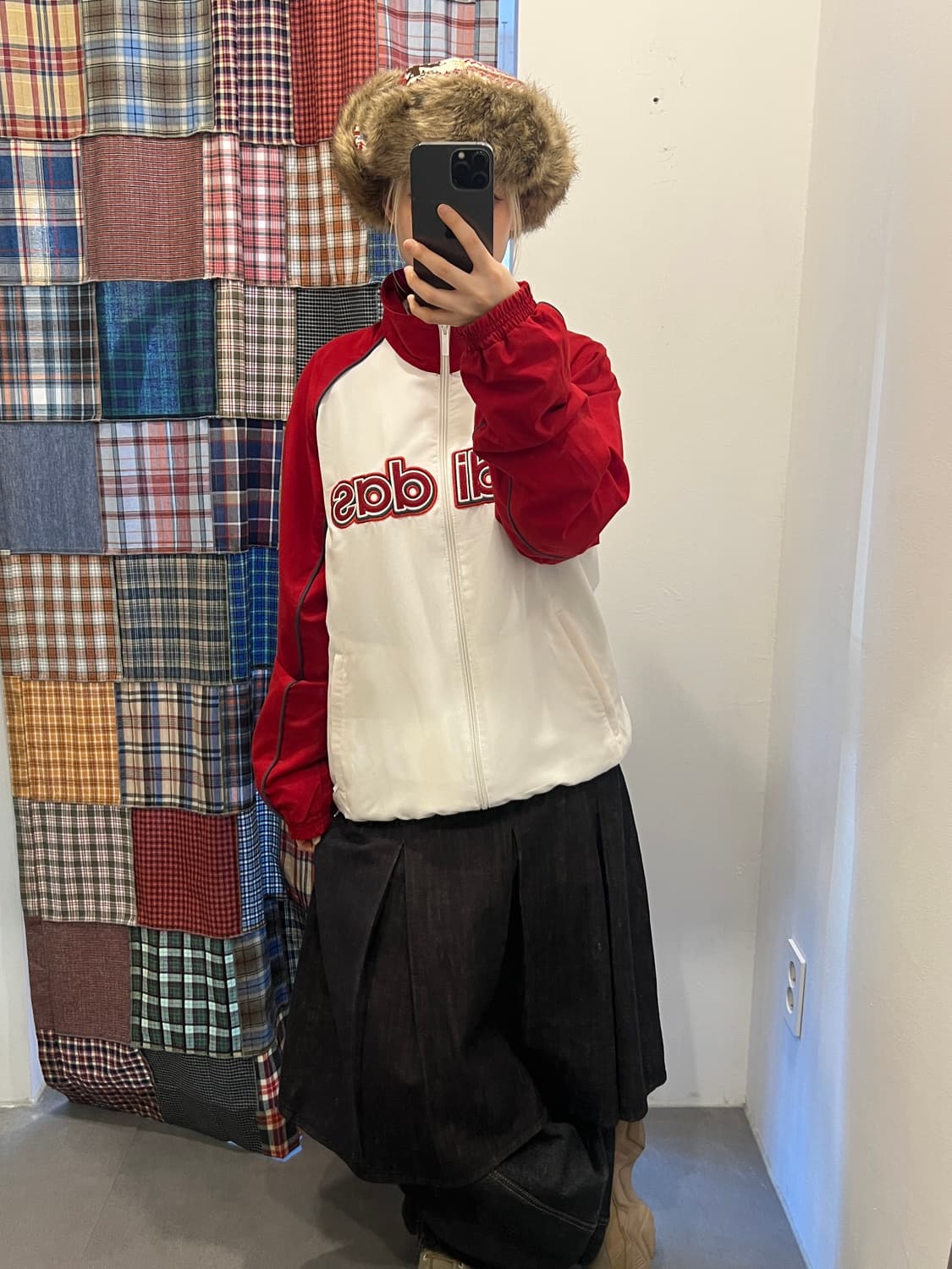 흑청 데님 미디 스커트 상품이미지3