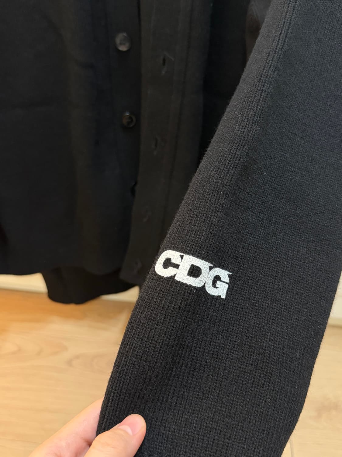 CDG 블랙 가디건 XL 상품이미지2