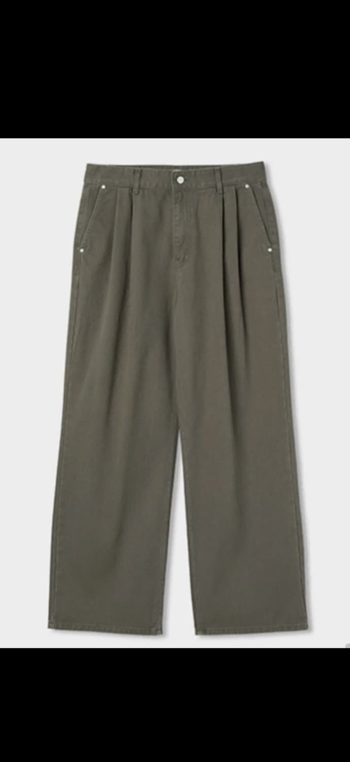 파브레가 프렌치 치노 투턱 팬츠 (카키 브라운) 3사이즈 상품이미지1