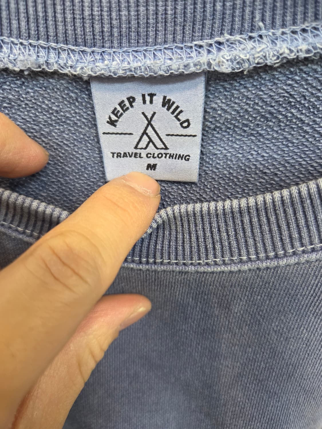 트래블 피그먼트 맨투맨 m 상품이미지3