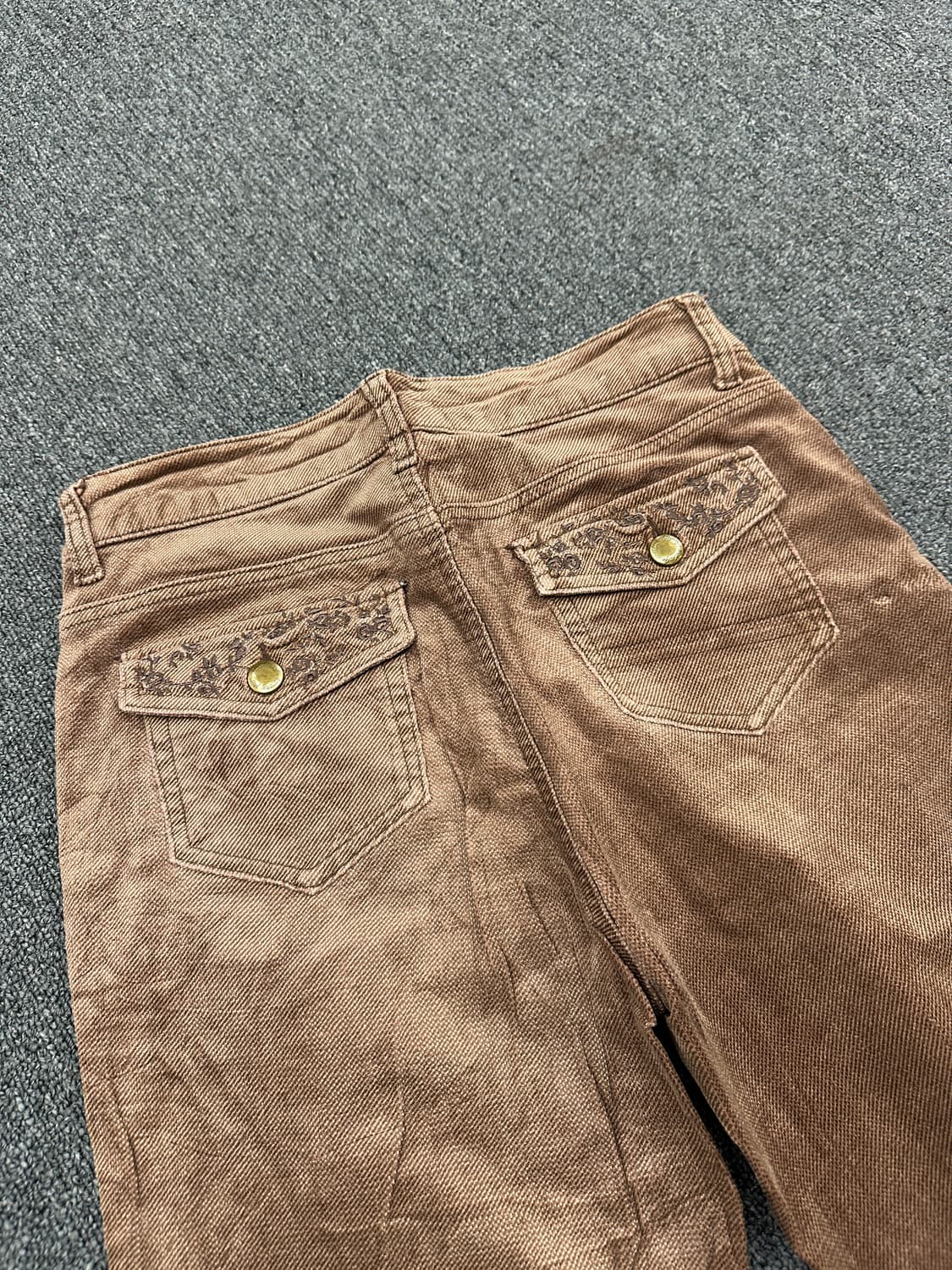 30) 재패니즈 빈티지 브라운 부츠컷 데님팬츠 상품이미지3