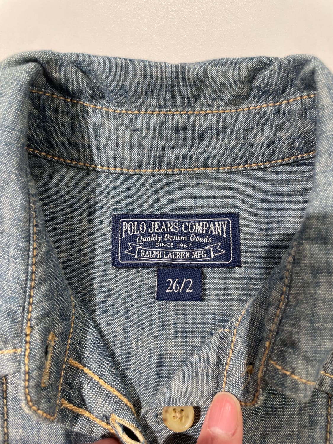 폴로 진스 연청 버튼 데님 오버롤 상품이미지7