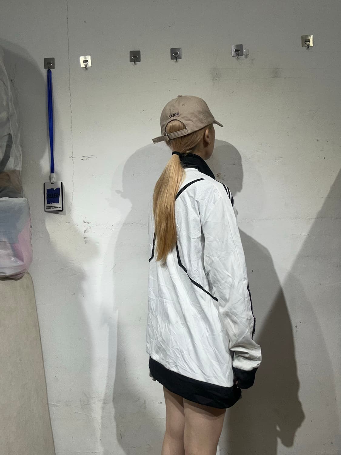 아디다스 화이트 블랙 삼선 트랙탑 져지 XL 상품이미지3