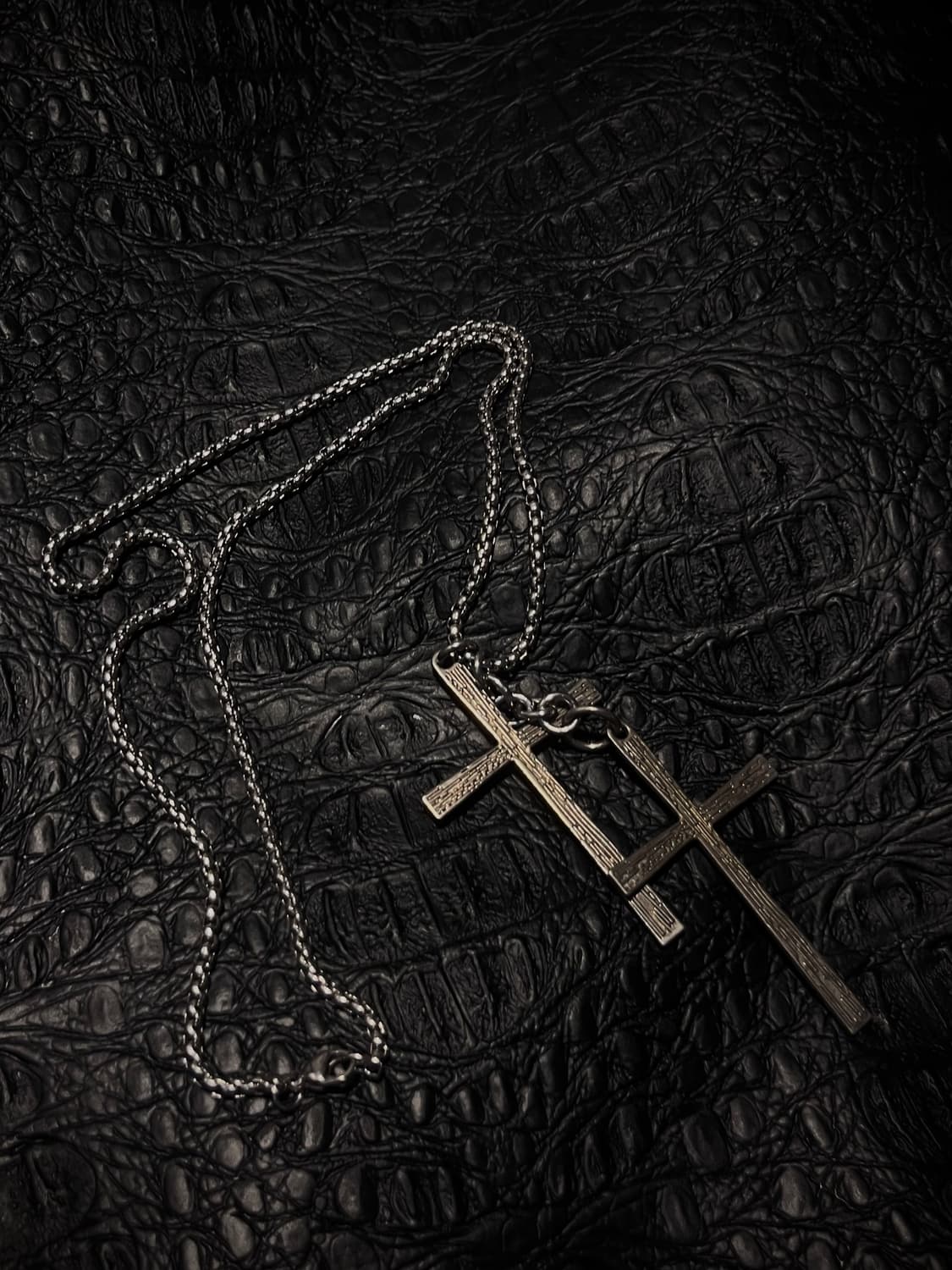 a double cross necklace 상품이미지2