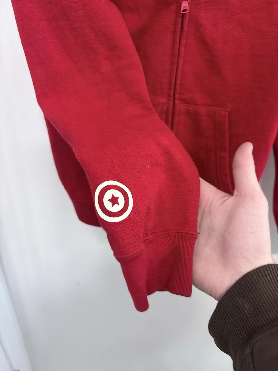 베이프 샤크 풀 집 후드집업 레드 상품이미지7