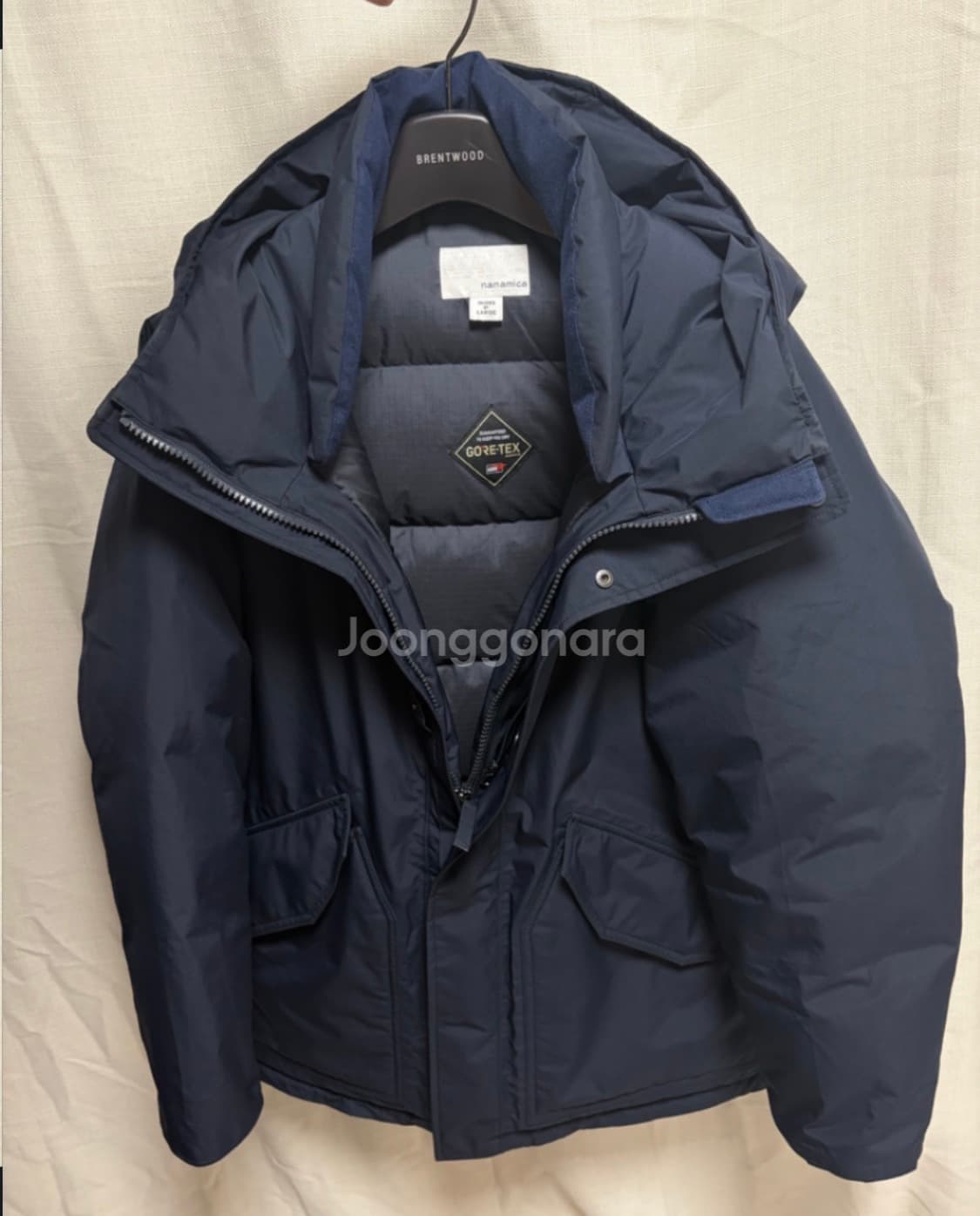 나나미카 고어텍스 다운 자켓 네이비L 상품이미지1