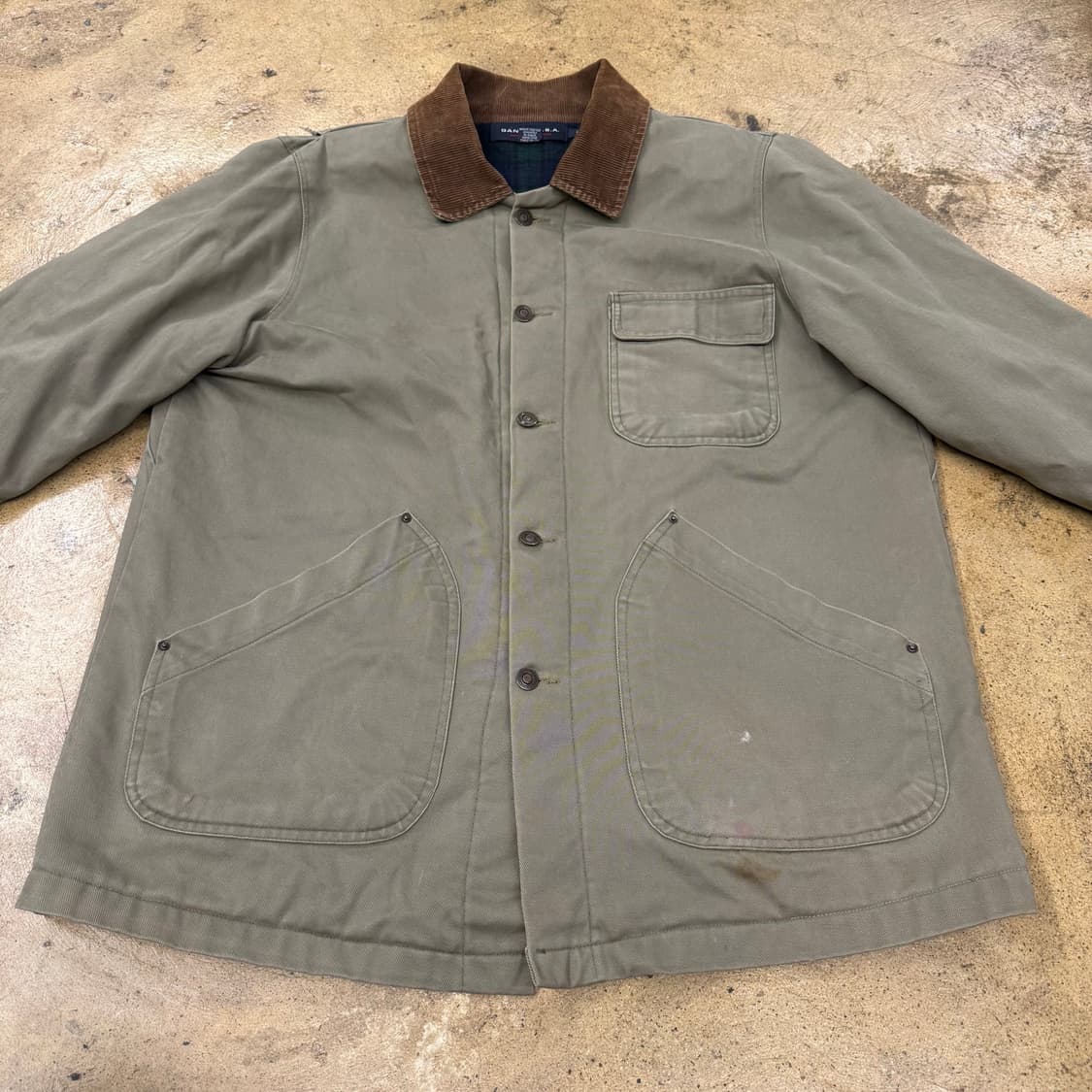 [정품/L] GANT 코듀로이 카라 자켓 헌팅 점퍼 b16 상품이미지3