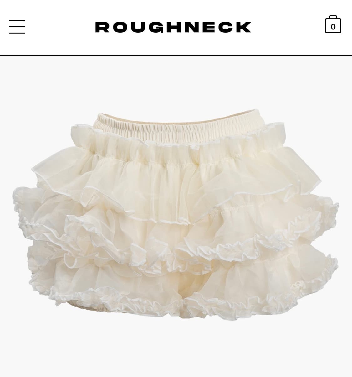 러프넥) 튜튜 팬츠스커트 Cream F 상품이미지4