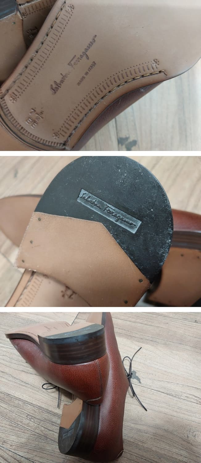 페라가모 정장구두 표기7반  약한볼 255mm 상품이미지9