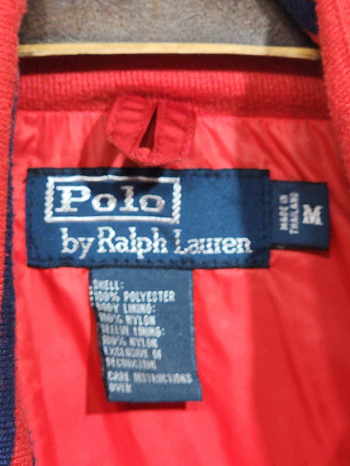 (L) 랄프로렌 폴로 자켓 빨강 하이넥 로고 점퍼 캐주얼  상품이미지3