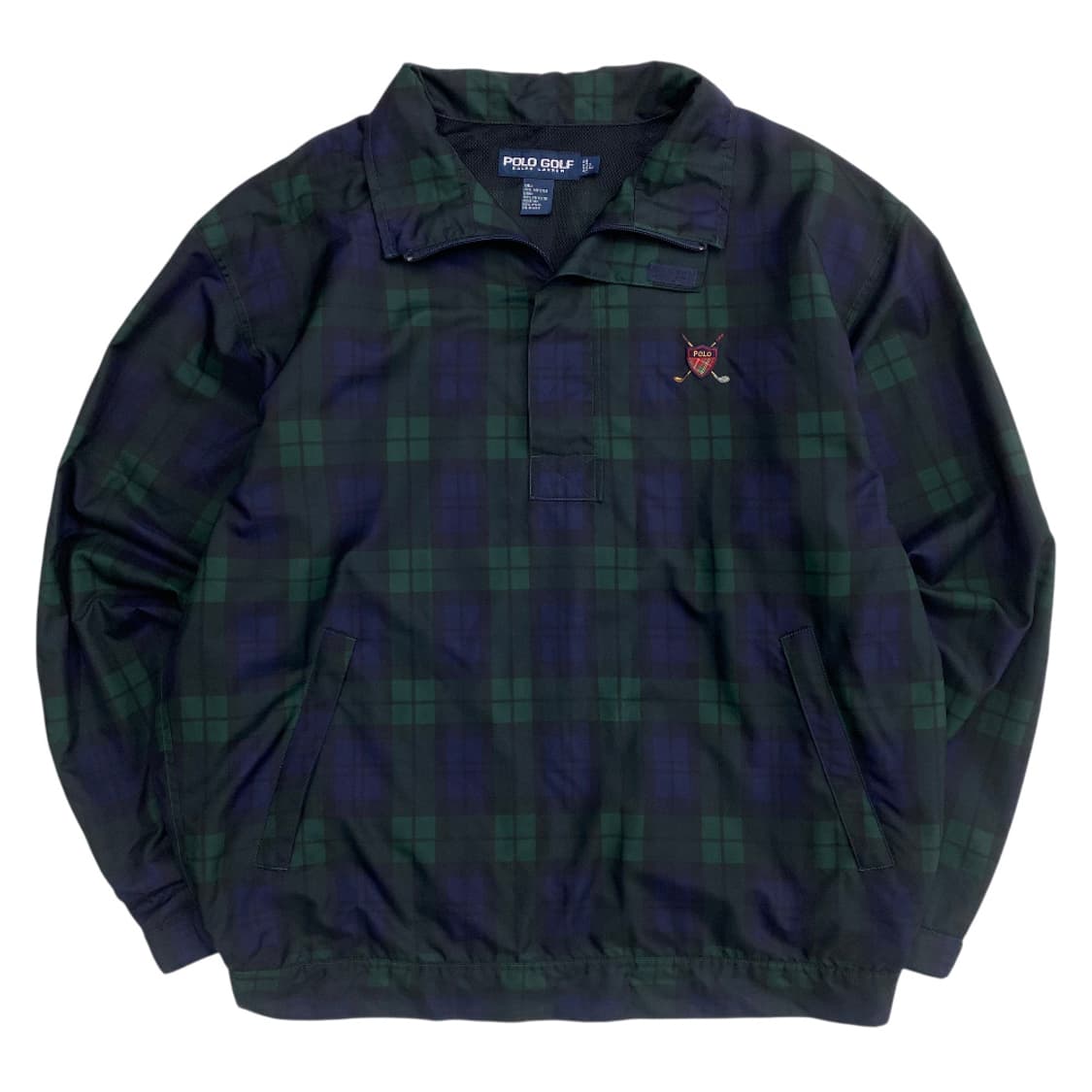 폴로 랄프로렌 90s 골프 그린체크 아노락 L 상품이미지1