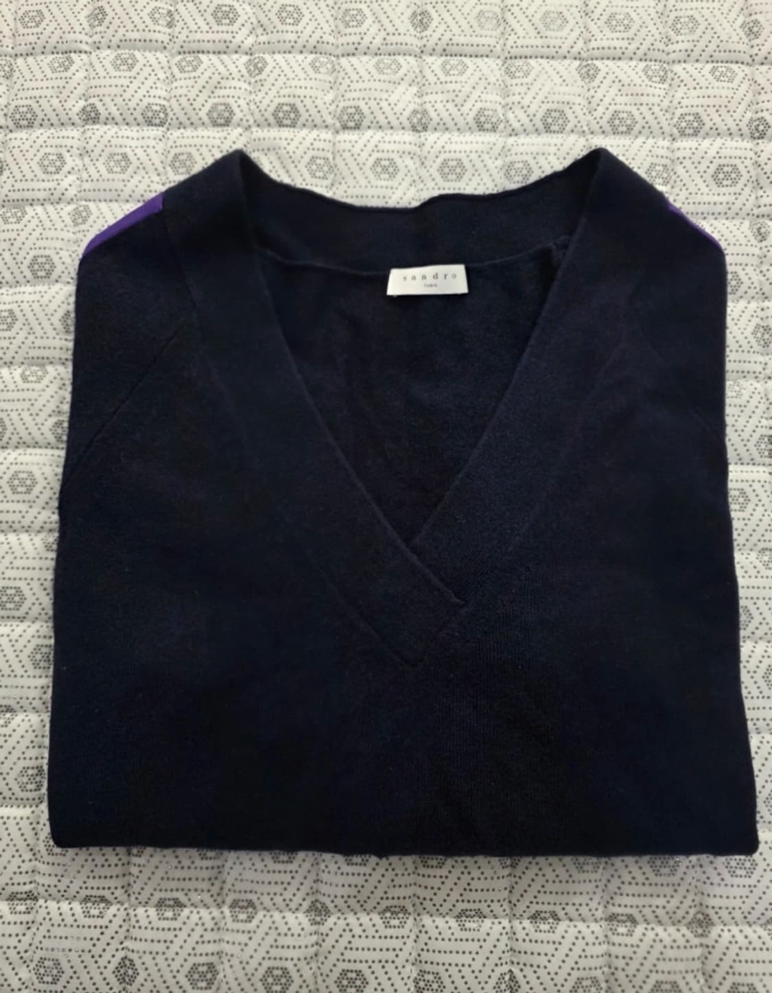 산드로 V넥 니트 울 캐시미어 니트 ~55반 상품이미지4