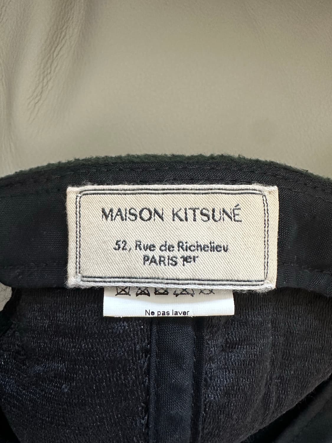 메종키츠네 폭스헤드 플리스 캡 모자 상품이미지3