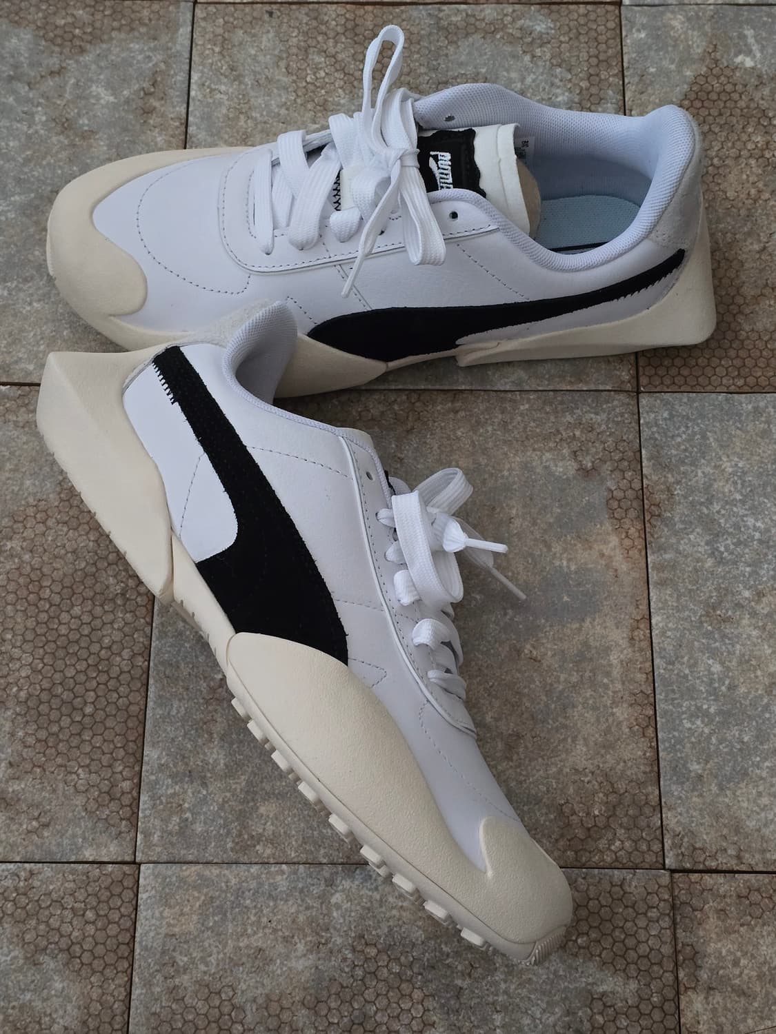 (250)푸마 베이더론 클린 화이트 상품이미지6