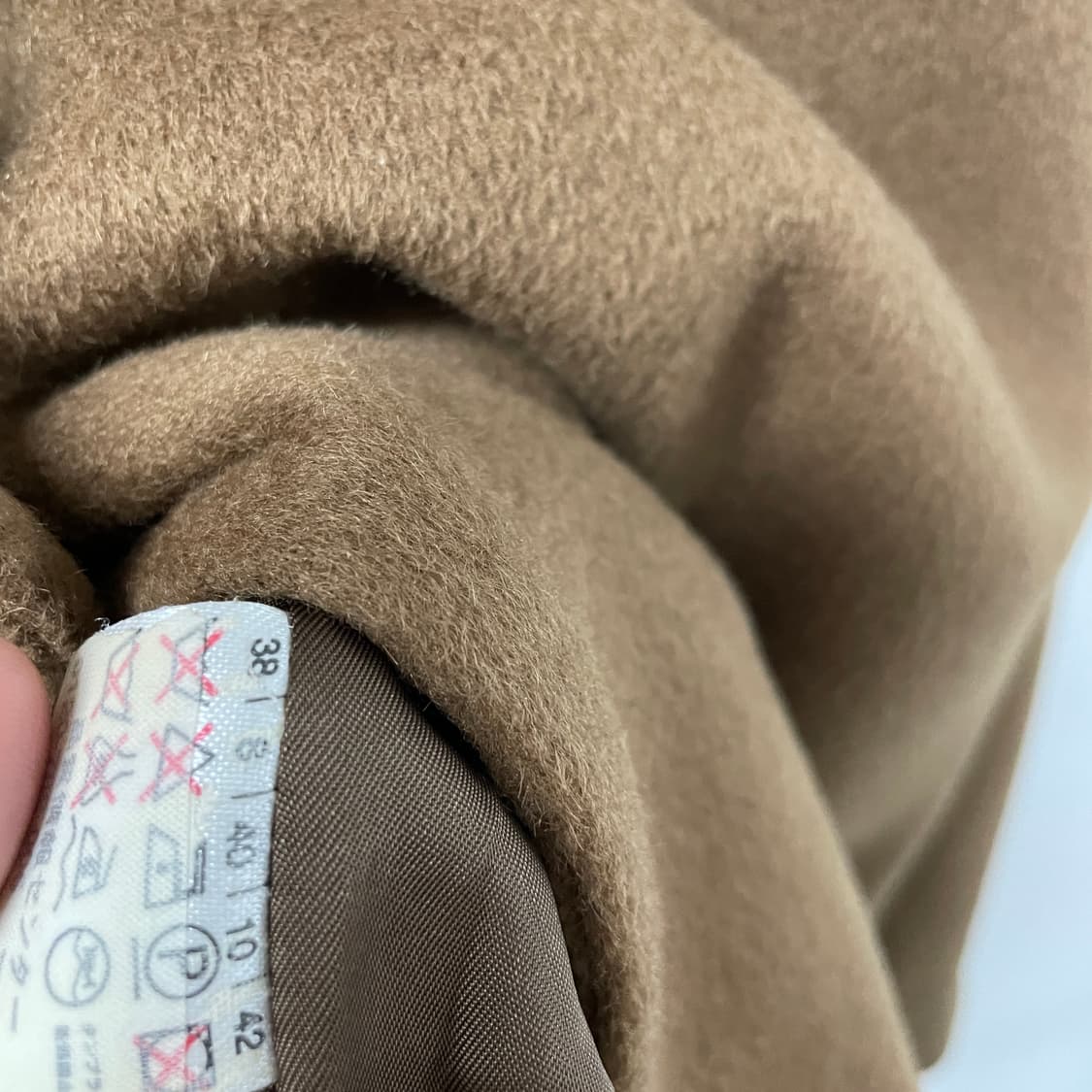 막스마라 캐시미어 코트 베이지 42 상품이미지6