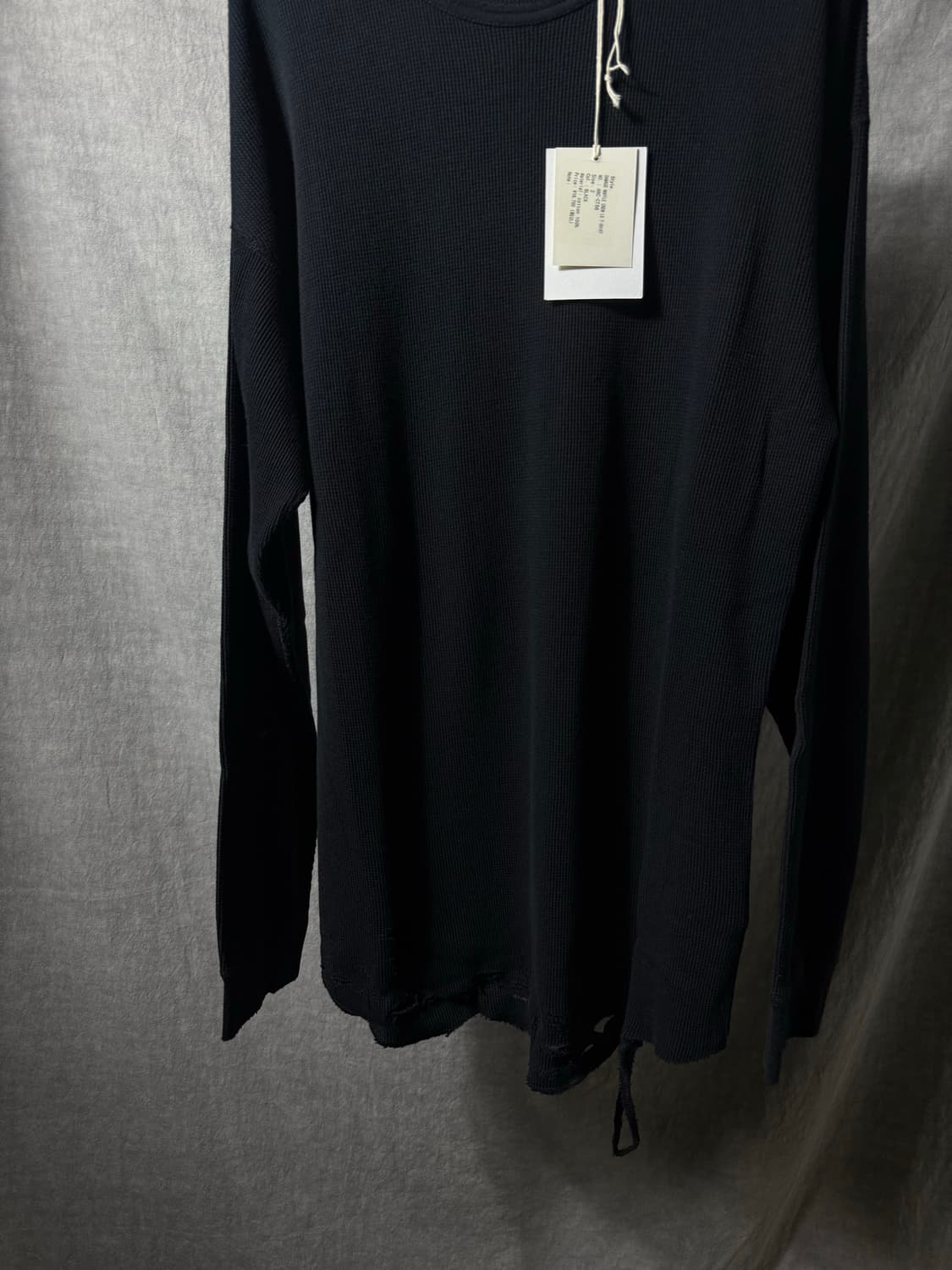 ANCELLM Distressed Waffle Knit 상품이미지3