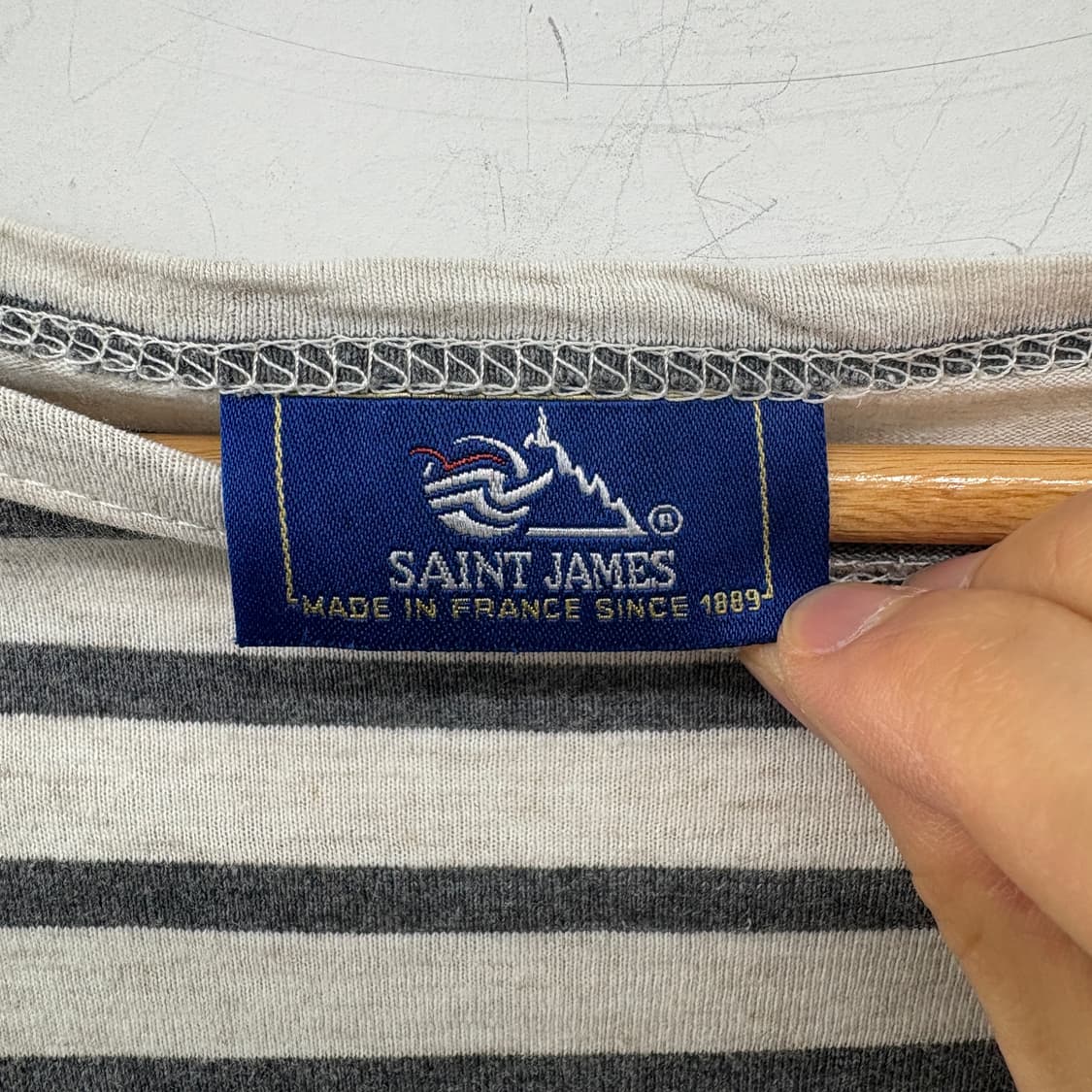세인트 제임스 단가라 반팔 티셔츠 스트라이프 여성 L 상품이미지3