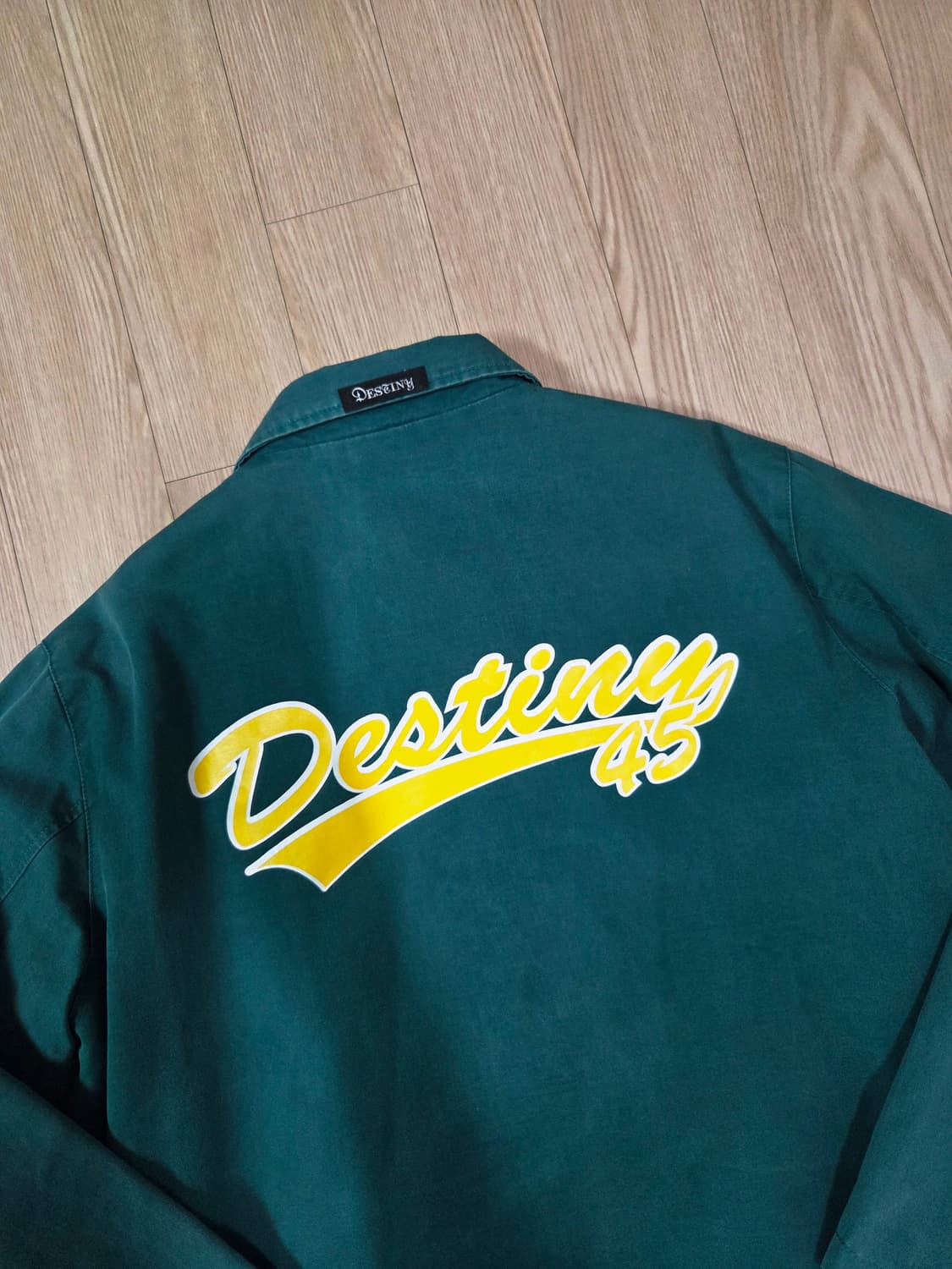 Destiny 그린 원워싱 코치 재킷 상품이미지5