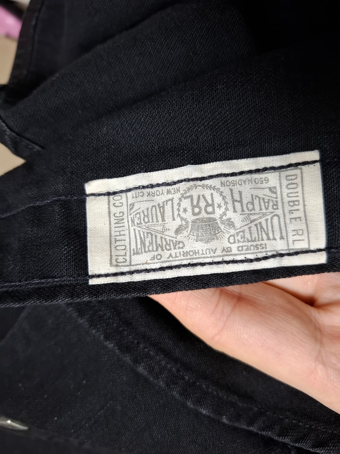 M 더블알엘 웨스턴 셔츠 블랙 상품이미지4