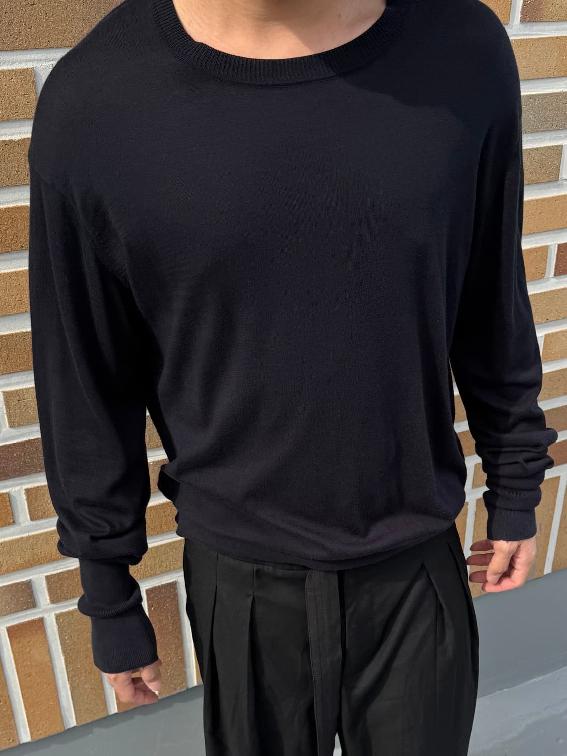 Yohji Yamamoto Pour Homme Long-rib Knit 상품이미지1