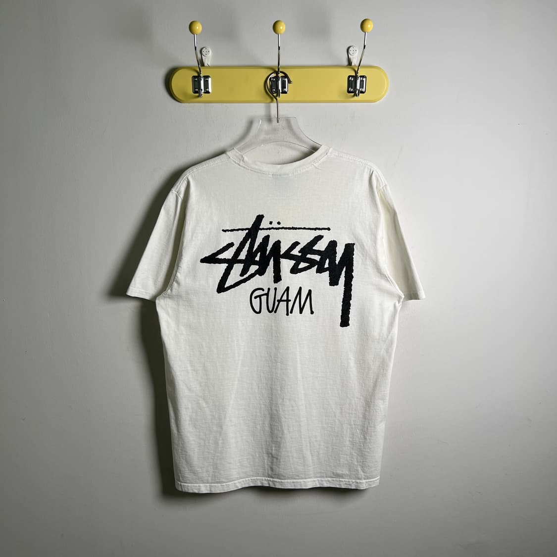 stussy 스투시 괌 화이트 반팔 티셔츠 M 상품이미지2