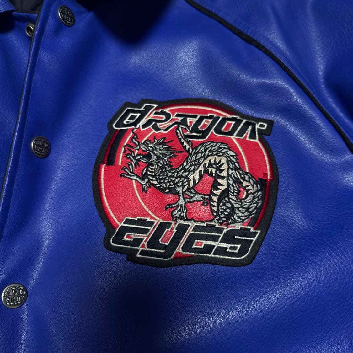 BOOMX 드래곤 레더 바시티 자켓 L 상품이미지2