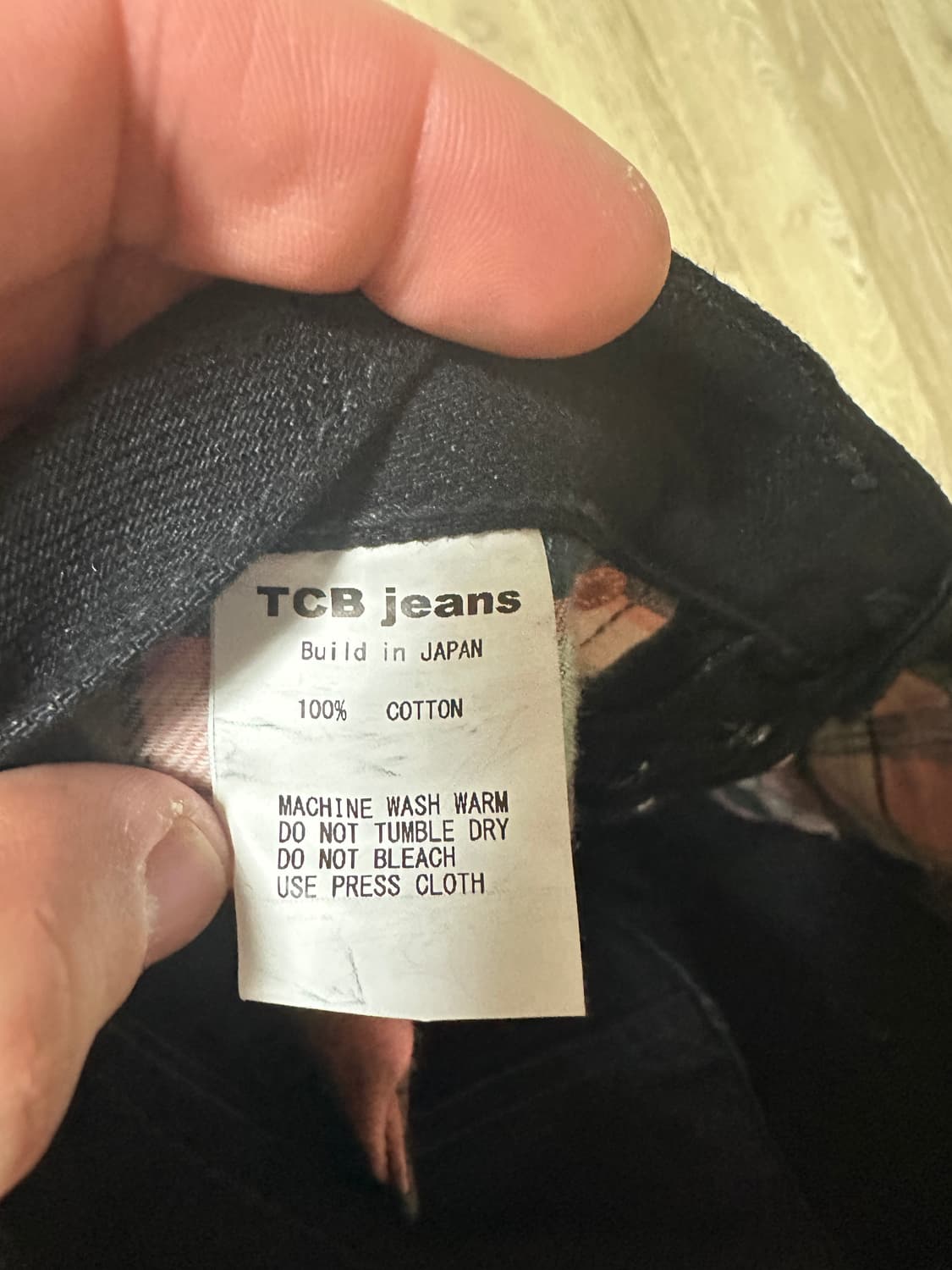 TCB JEANS LATE40 블랙 셀비지 데님 36사이즈입니다. 상품이미지6