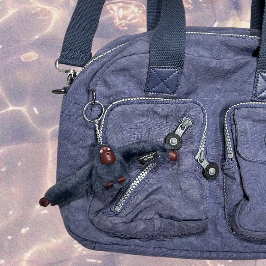 키플링 투 포켓 크로스백 토트백 숄더백 가방 블루 y2k 상품이미지2