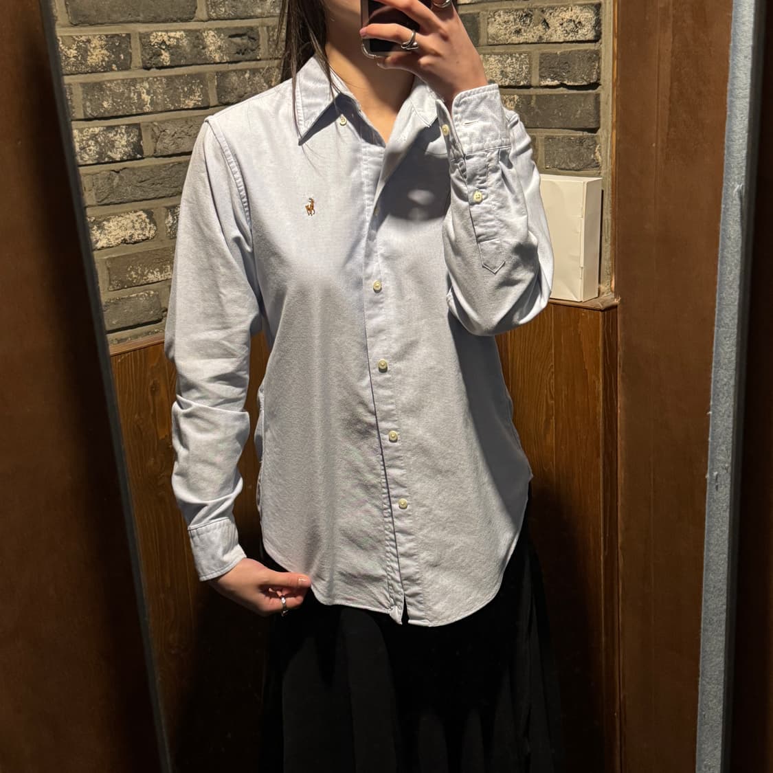 S) 폴로 랄프로렌 클래식 옥스포드 셔츠 하늘색 상품이미지8