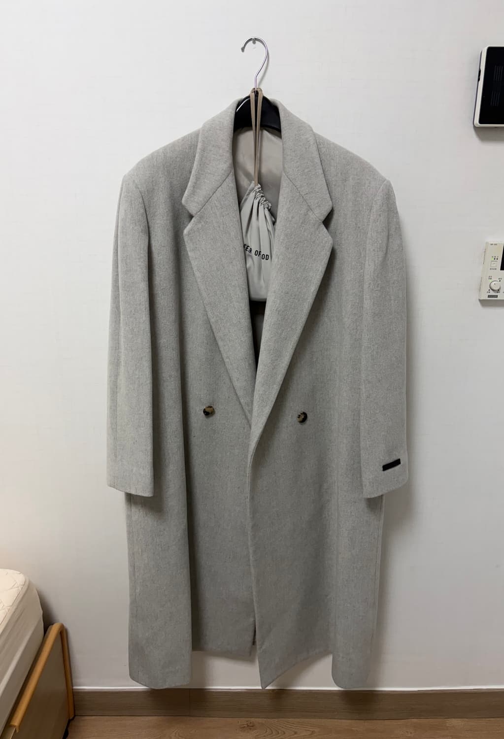 피어오브갓 이터널 컬렉션 더블브레스티드 울 오버코트 시멘트 헤더 상품이미지5