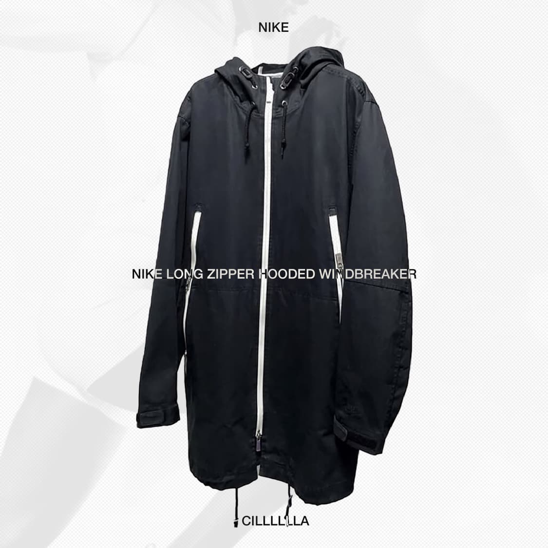 [XL] NIKE 나이키 롱 지퍼 후드 바람막이 야상 상품이미지1