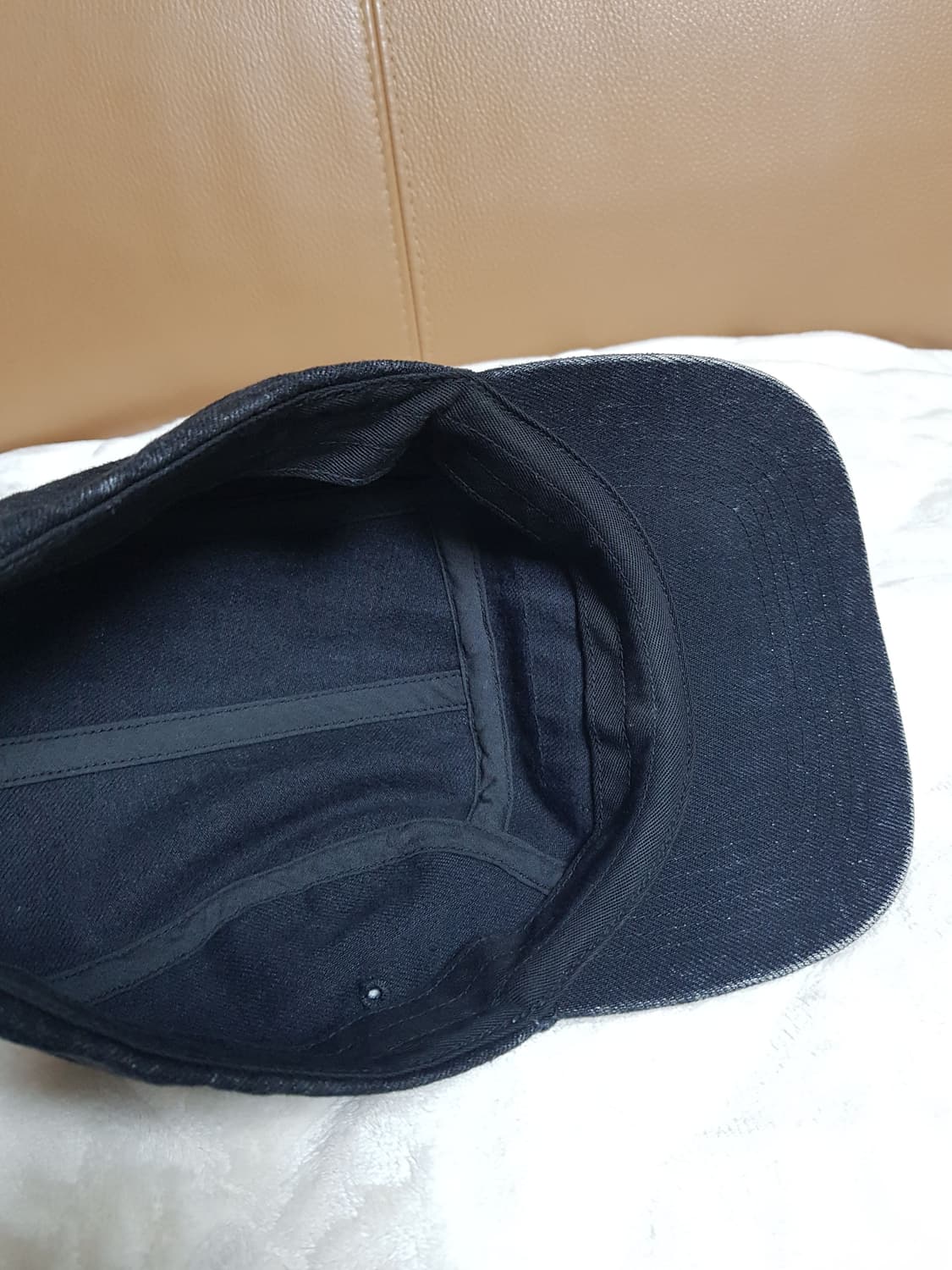 슈프림 데님 캠프캡 모자 볼캡 블랙 24SS 상품이미지7