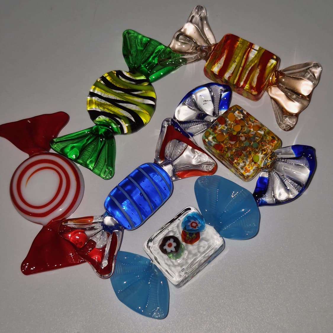 80s 이탈리아 무라노 핸드블로운 빅 캔디 세트 상품이미지7