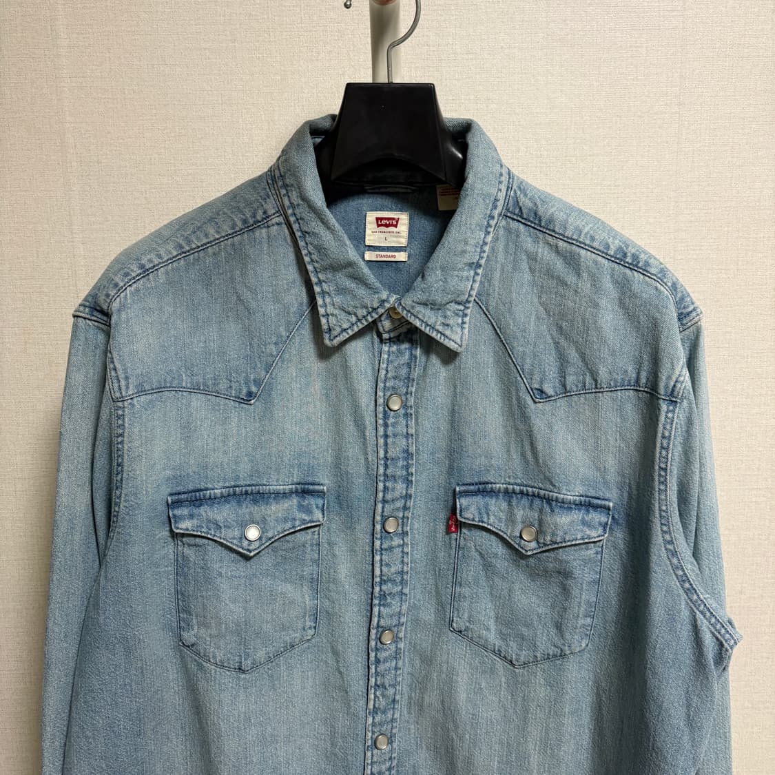 리바이스 웨스턴 데님 셔츠 / 연청, L 상품이미지2