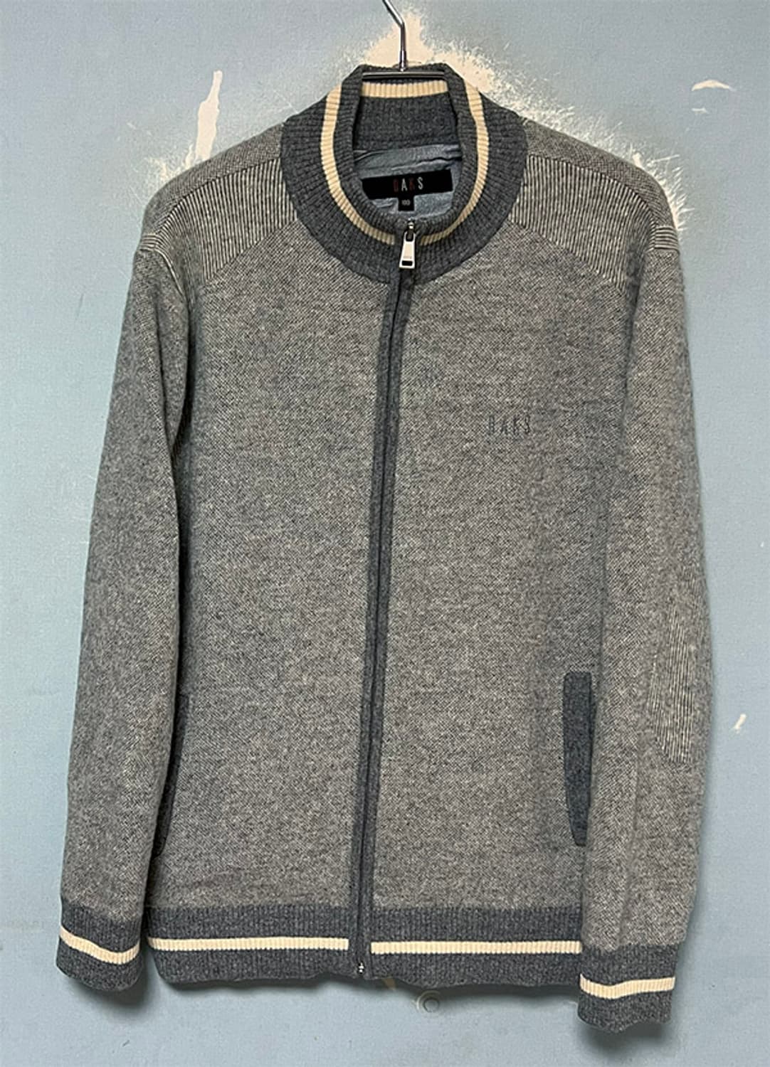 DAKS 닥스 남자 니트집업 가디건 방풍 울 L 95-100 상품이미지1