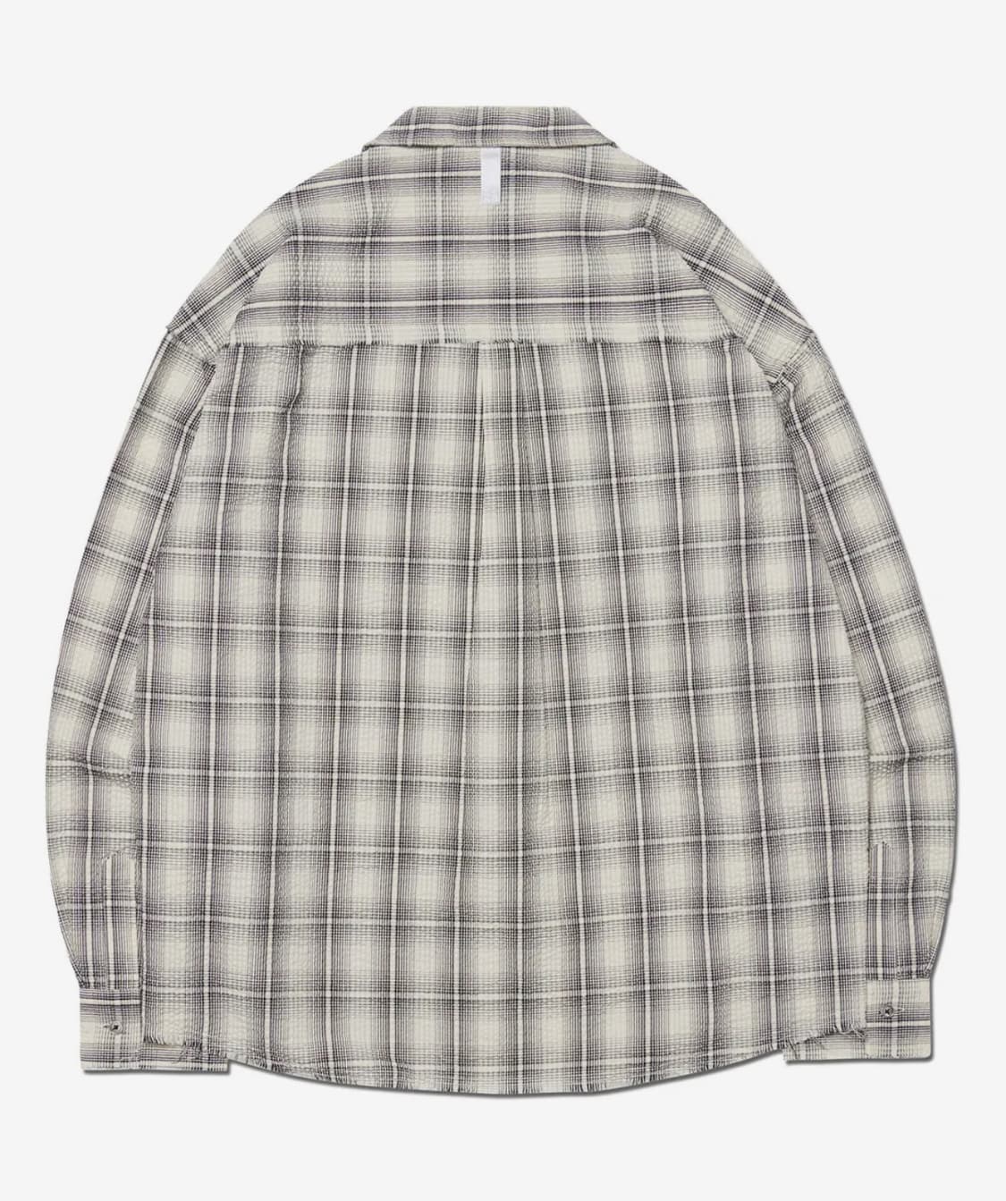 노매뉴얼 체크 셔츠 아이보리 L 상품이미지2