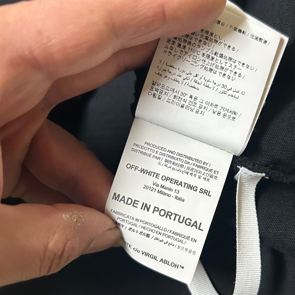 오프화이트 20ss 카라바조 오버핏 반팔 티셔츠 110-115 상품이미지3