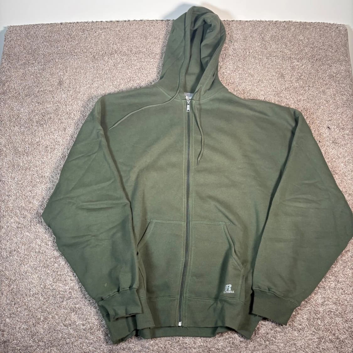러셀 애슬레틱 스웻 후드집업 올리브 그린 상품이미지1