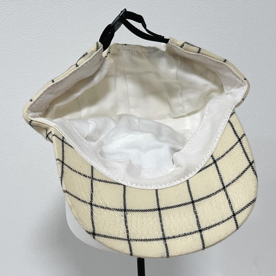 슈프림 2004 아이보리 체크 패턴 캠프캡  상품이미지6