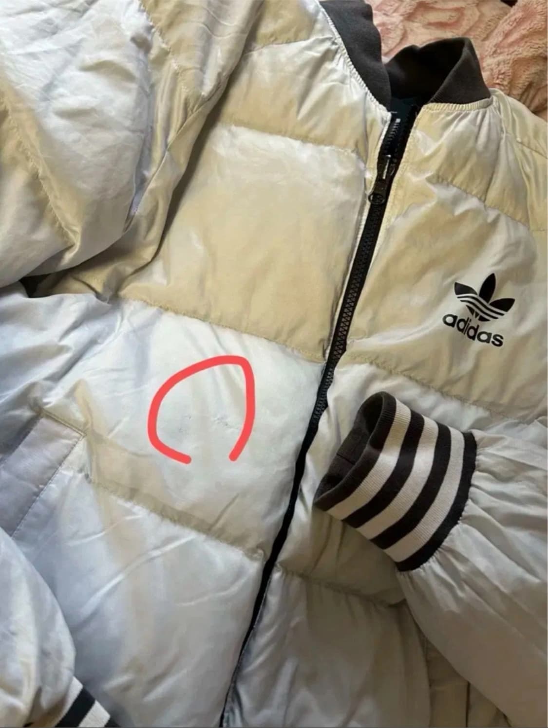 아디다스 슈퍼스타 리버시블 빈티지 숏패딩 S 대대장 상품이미지2