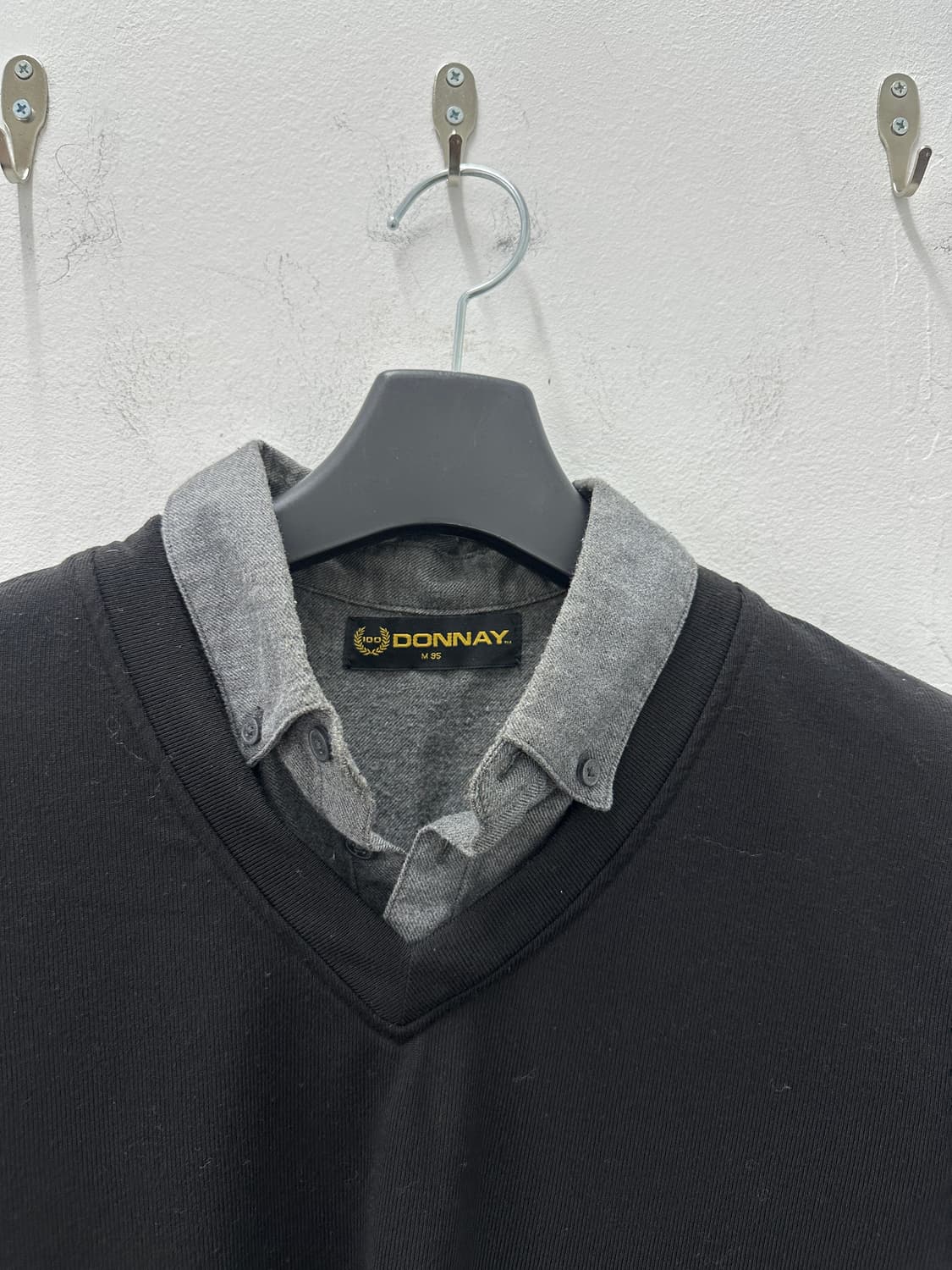 DONNAY fake layered knit shirt 상품이미지5