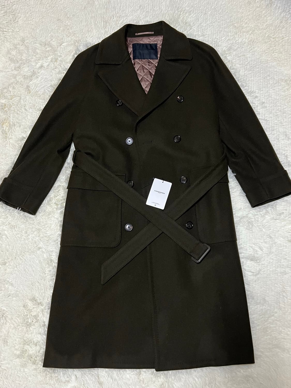 35%할인 이탈리아 명품 로로피아나 엘가노벰버 트렌치코트 카키브라운  상품이미지3