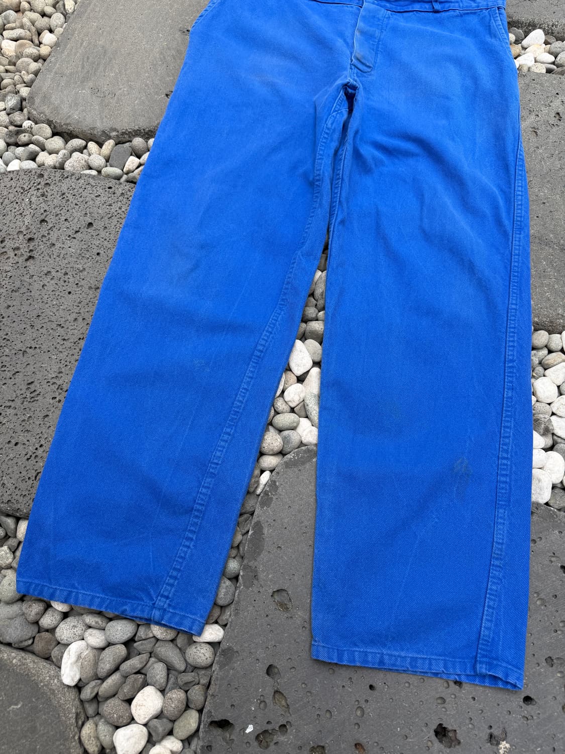 1990s FADED WASHED BLUE WIDE 프렌치워크팬츠 상품이미지6