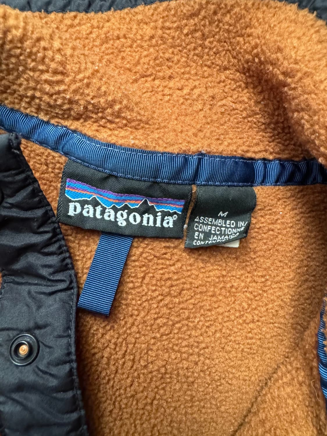 90s 파타고니아 신칠라 스냅-T 브라운/블랙 자메이카 상품이미지4