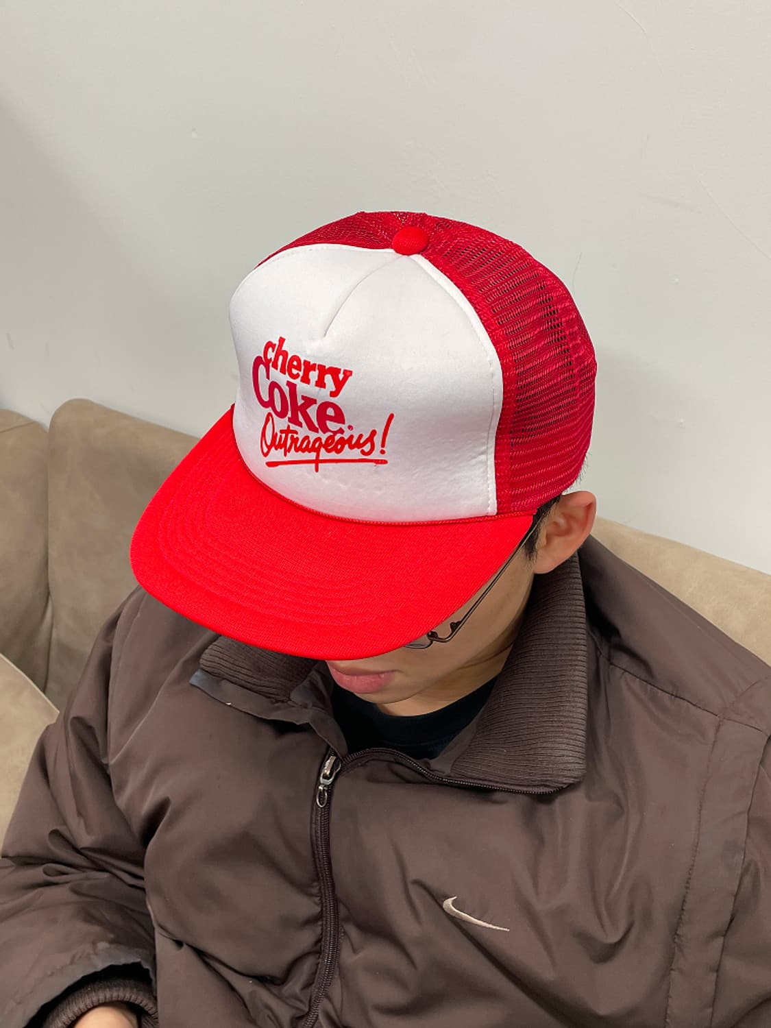 90s Coca Cola cherry Coke trucker cap 상품이미지1